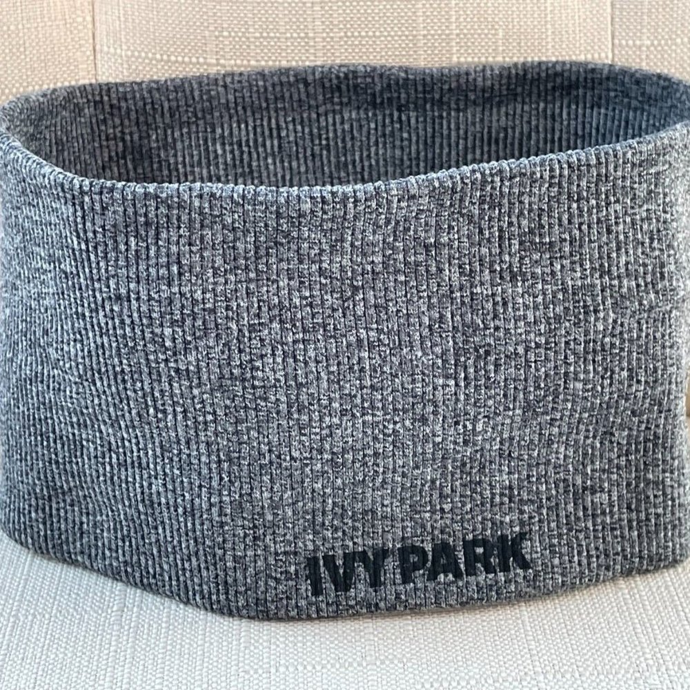 Ivy Parks Beyonce Hair Band Knit Seamless Ribbed Wide Headband Grey One Size